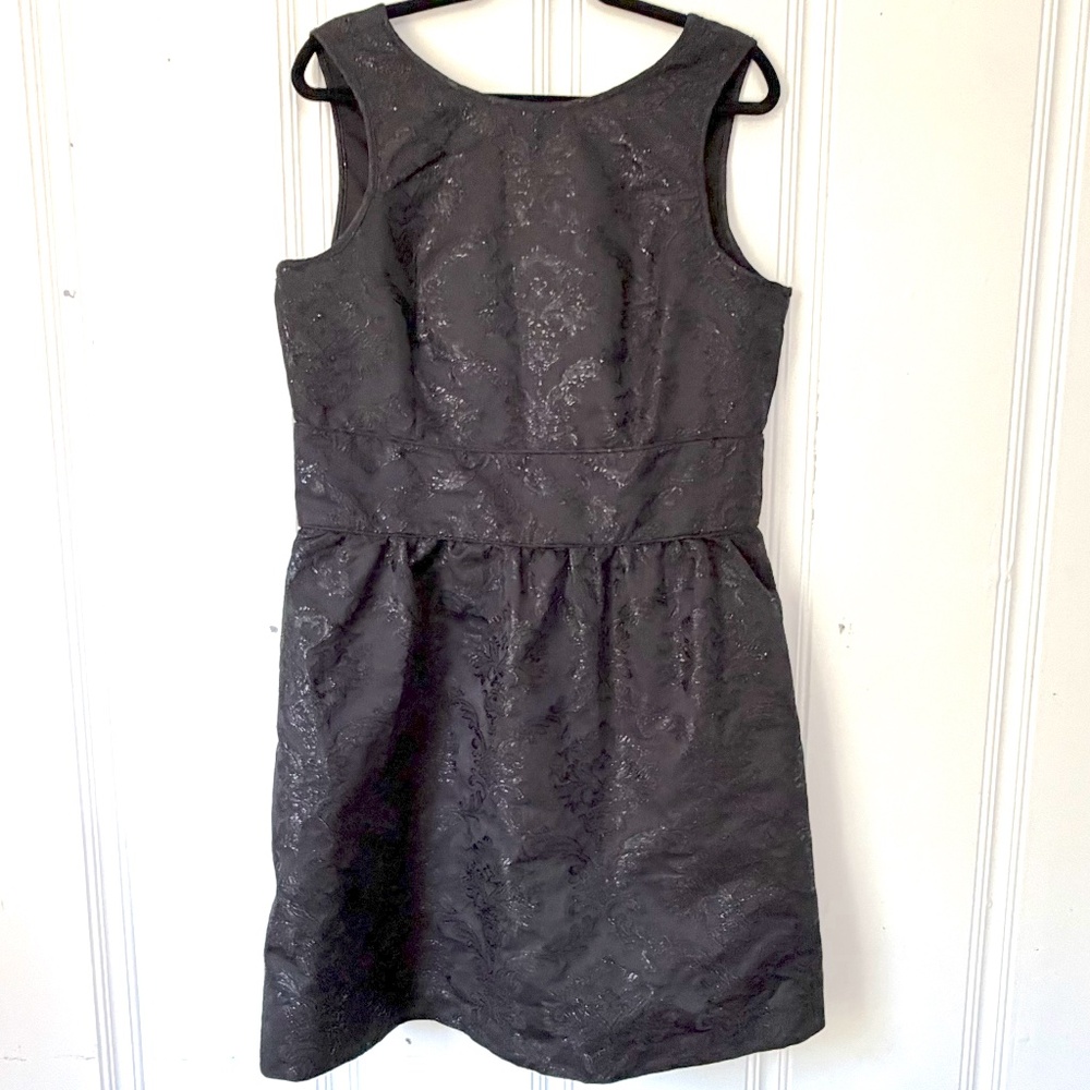 Black Embroidered Party Dress